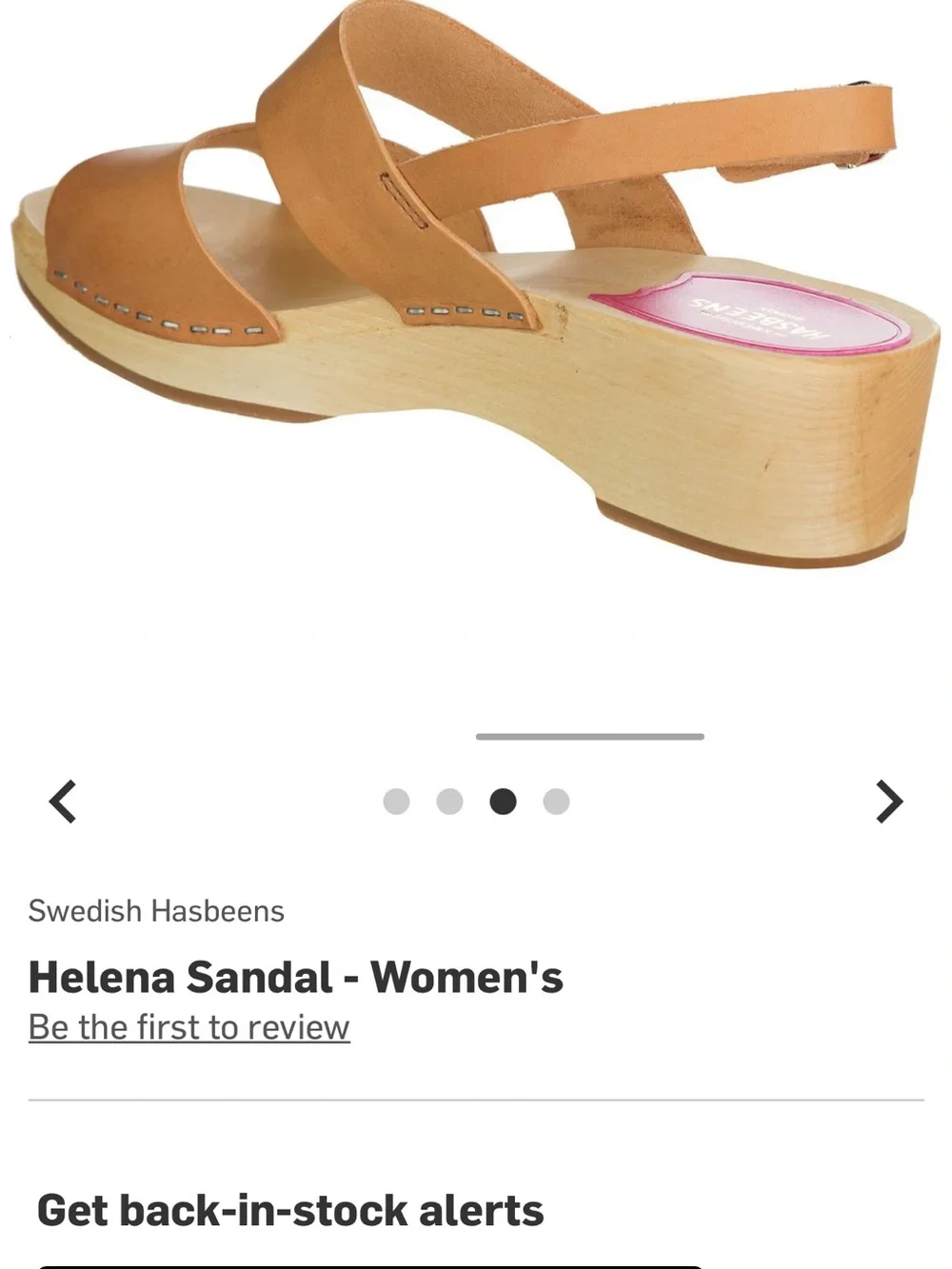Swedish Hasbeens Cognac Leather Wedge Sandals SIZE 38. Fits like a 7.5